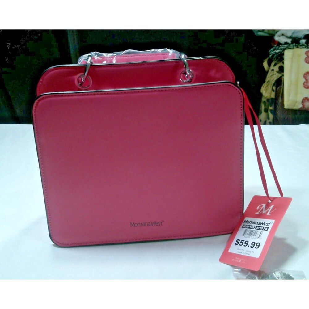 Pink Montana West Embroidered Aztec Tote Bag w/ Coin bag, Earings, Shoulder Strp - Picture 5 of 14